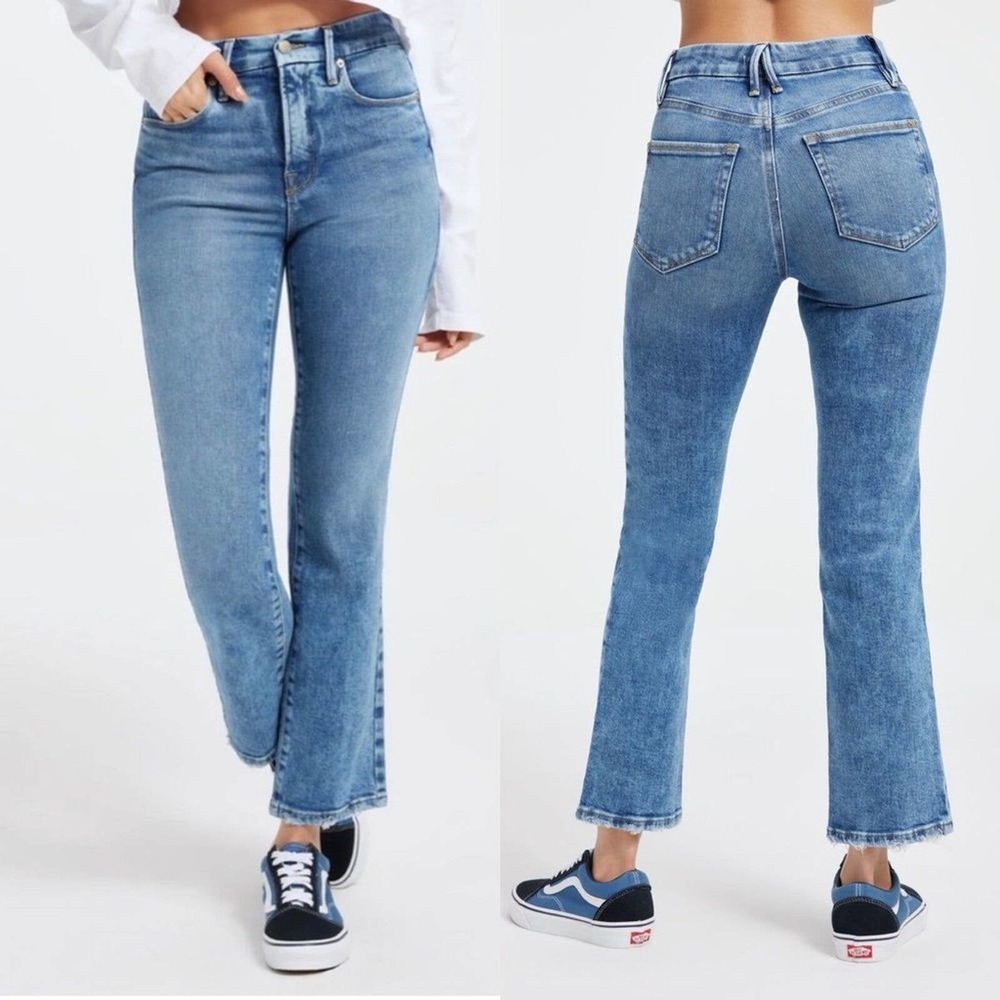Good American Good Legs Straight Jean In Indigo333 Size 2/26 NWT